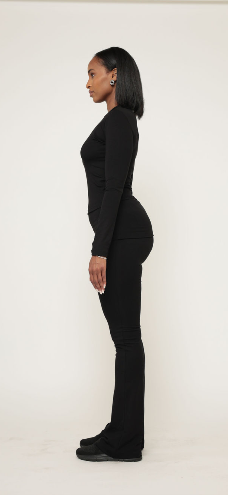 Aläi Foldover Pants Set- Black